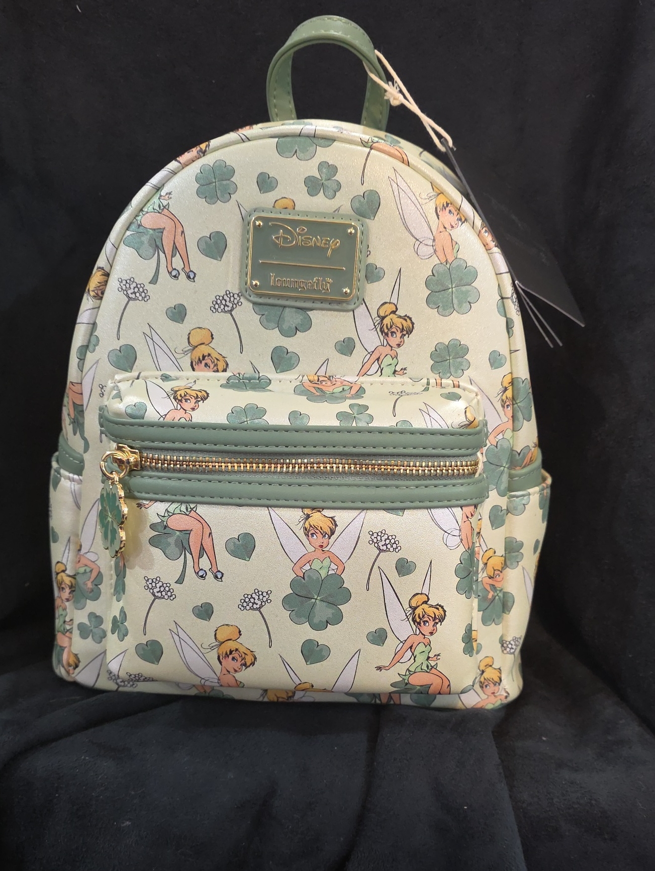 Loungefly Tinker Bell Mini Backpack In Mint And Green